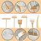 6pcs Mini Zen Garden Rake Tool,DIY Sand Zen Garden Tools for Office,Tasteful and Elegant Zen Garden Tools,Meditation Rock Sand Garden Accessories(...
