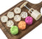Cookie Stamp Moon Cake Mold Stamps, Cookie Press Mid Autumn Festival DIY Decoration Press Cake Cutter Mold (50g 6pcs Stamps)...
