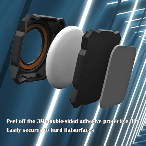 Airtag Holder Strong Case Waterproof Stick-On Mount for Airtag Protective Pasteable Accessories Air Tag Case with Apple AirTag Hidden Protective L...
