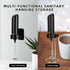 Rechargeable Handheld Electric Milk Frother with USB C Charging Stand for Lattes- Powerful Whisk Drink Frother Wand for Coffee, Hot Chocolate, Cap...