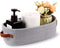 Cotton Rope Small Woven Toilet Paper Room Storage Basket with Handles for Bathroom, 13"x5.9"x4" Gary...