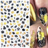8Sheets Gold Maple Leaf Nail Stickers 3D Fall Nail Art Supplies Holographic Autumn Nail Art Sticker Maple Leaves Design Foils Laser Shiny DIY Nail...