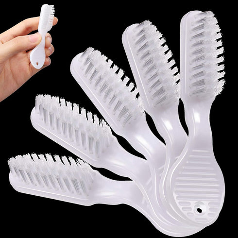 100 Pieces Handle Toothbrush Thumbprint Individually Packaged Security Toothbrush Bulk Toothbrush with Short Handle Soft Bristles, Portable Toothb...