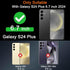 Milomdoi 4 Pack Screen Protector for Samsung Galaxy S24 Plus 6.7 Inch with 4 Pack Tempered Glass Camera Lens Protector, Ultra 9H Accessories, Case...