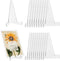 Framendino, 20 Pack Triangle Acrylic Easel Stands for Display Mini Picture Frame Plate Holders Photo Holder Picture Card Weddings Home Decoration ...