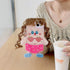 Ugly Phone Case for iPhone 14,DIY Hair Doll with Camera Protector Plush Weird Phone Case,Winter Warm Furry Shockproof Funny Case for iPhone 14 Wom...