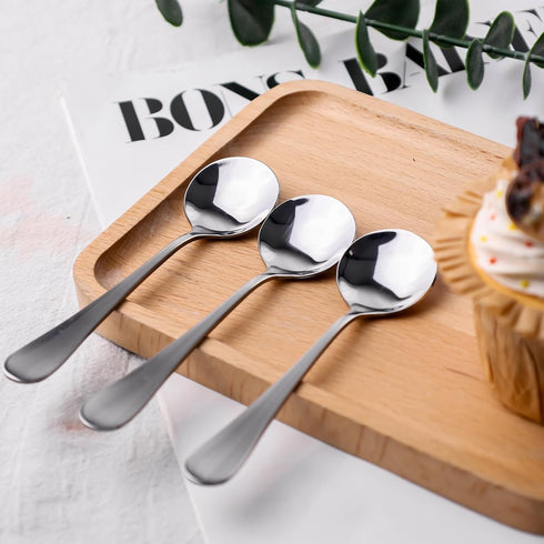 LOVEINUSA 20PCS Mini Coffee Spoons, 4.6 Inch Tea Spoons Demitasse Espresso Spoons Stainless Steel for Soup Dessert Ice Cream Cake...