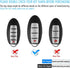 Tukellen Compatible with Nissan Key Fob Cover Handmade Genuine Leather Case for Altima Pathfinder Armada Murano Maxima Rogue Infinity Smart Remote...