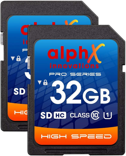 AlphX 32gb SD HC Class 10 High-Speed Memory Card for T7i T7 T6i T6S T6 T5i T5 T4i T3i T3 T2i T2 T1 XS SL1 SL2 Digital Camera...