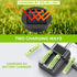 Porvoo AAA Ni-MH 600mAh 1.2V Rechargeable Batteries, AAA Solar Batteries for Outdoor Solar Lights, Garden Lights, String Lights (12 Pack AAA)...