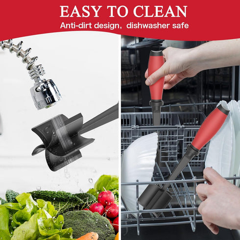 Meat Chopper, 5 Curve Blades Ground Beef Masher, Heat Resistant Meat Masher Tool for Hamburger Meat, Ground Beef, Turkey and More, Nylon Hamburger...