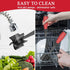 Meat Chopper, 5 Curve Blades Ground Beef Masher, Heat Resistant Meat Masher Tool for Hamburger Meat, Ground Beef, Turkey and More, Nylon Hamburger...