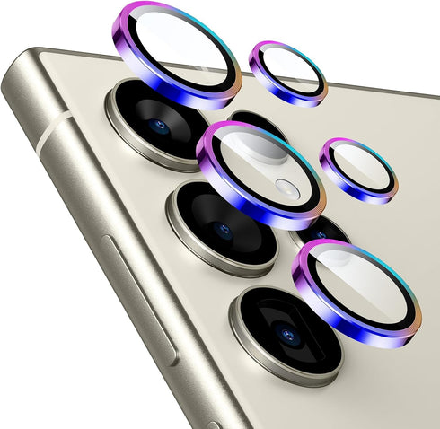 ESR for Samsung Galaxy S24 Ultra Camera Lens Protector, Individual Lens Protectors, Scratch-Resistant Ultra-Thin Tempered Glass with Aluminum Edgi...