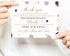 Paper Clever Party Purple and Gold Baby Shower Thank You Cards with Envelopes - Blank Notes with Prefilled Message - Personalize for Girls Gifts -...