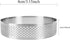4 Pieces Perforated Tart Ring, 8cm High Grade Stainless Steel Heat-Resistant Cake Dessert Ring, 3.15 inch Pastry Mold Round...