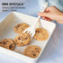 8 Piece MINI Silicone Kitchen Utensil Set- Kitchen Tools with Beechwood Handles by Cook with Color (White)...