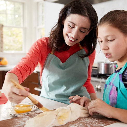 Boao 4 Pieces Pastry Brushes Baking Basting Brush with Natural Bristle BBQ Oil Brush Wooden Handle Food Brush for Cooking Butter Egg Kitchen Brush...