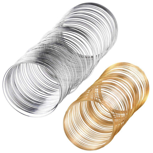 500 Loops Jewelry Making Wire Memory Beading Wire, Cuff Bangle Bracelet Wire for Necklace Bracele Crafts DIY Making...