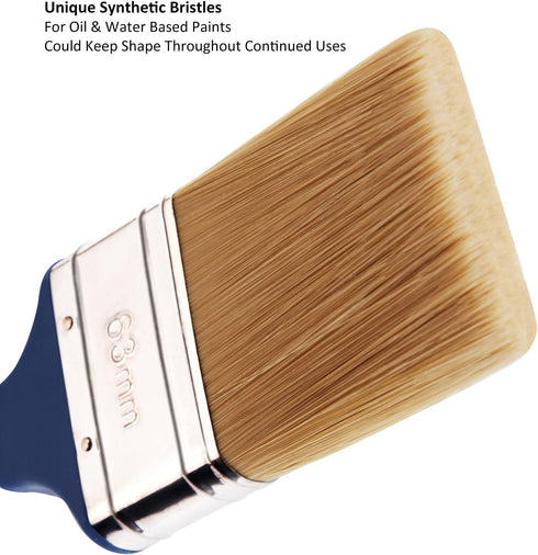 Multi Angle Adjustable Masonry Paint Brush, Stain Brushes for Fence & Wall Painting (3Pack Assorted Sizes)...