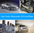 Anti Theft Tire Valve Stem Caps for Cars Trucks Motorcycles SUVs and Bikes | Tire Valve Caps | Tire Caps | Tapones para Llantas de Carro (MEX Blac...