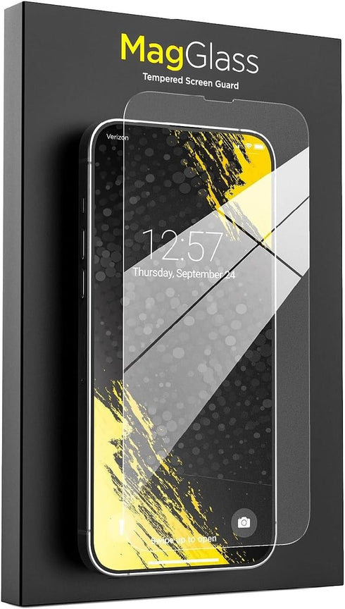 magglass Screen Protector for iPhone 15 Pro Max (2023) Ultra High Clarity Tempered Glass with Camera Lens Guard and Bubble-free Applicator Tool (C...