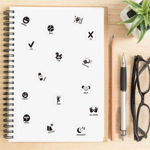 BOSKEY Pet Training Button Stickers, Creative DIY, Dog Emotional Expression Stickers, Let Your pet say What it Wants to do, Dog Stickers with 25 A...
