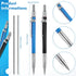 2 Pcs Silver Welders Pencil with 12 Pcs 2.0 mm Round Silver Refills Metal Marker for Steel Marking Pen Mechanical Pencil Set for Construction Scho...