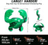 Dog Toys for Aggressive Chewers,Nylon Crab Durable Dog Toy for Medium Large Dogs, Bacon Flavor Interactive Dog Toys for Boredom,Green...