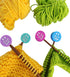 Toeloioh 4PCS 8PCS Knitting Needle Stoppers?Cartoon Letter Flower Spring Needle Point Protectors, Cute Knitting End Caps (Girl -Green-4)......