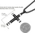 HZMAN Philippians 4:13 Cross Pendant STRENGTH Bible Verse Stainless Steel Necklace 3 Colors Available...