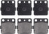 MOTOKU Front & Rear Brake Pads for Sportrax 300EX 400EX TRX250X TRX400X ATC 250R 200X for Yamaha Raptor 350 660...
