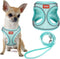 YIMEIS Dog Harness and Leash Set, No Pull Soft Mesh Pet Harness, Reflective Adjustable Puppy Vest for Small Medium Large Dogs, Cats (Tiffany Blue,...