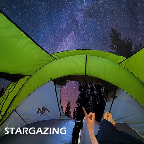 Transparent Tent Tarp Replacement for Ayamaya 4 Person Pop up Tent,Clear Part of Camping Rain Tarp Over Tent 3.7 * 3.4ft,Wide Field of View in Rai...