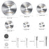 Cutting Wheel Set 44pcs for Rotary Tool, Diamond Cutting Wheels 10pcs and Resin Cutting Off Wheels 20pcs with Mandrels, HSS Circular Saw Blades 6p...