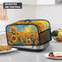 Oil Paninting Sunflower Slow Cooker Dust Cover Yellow Air Fryer Cover Top Handle and Storage Pockets Dust Covers for Kitchen Appliances...