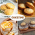 CAKETIME Muffin Top Pan, Silicone Egg Molds for Breakfast Sandwiches 3" Round Egg Baking Pan for Oven English muffins, Whoopie Pies, Corn Bread, E...