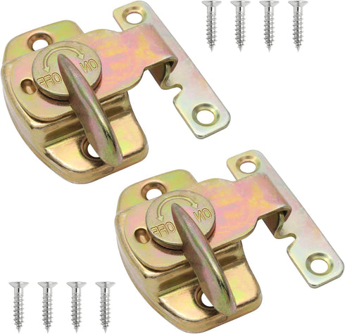 4 Pieces Metal Dining Table Locks Dining Training Table Buckles Latches Table Connectors Leaf Latch Hardware Accessories(Color)...