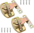 4 Pieces Metal Dining Table Locks Dining Training Table Buckles Latches Table Connectors Leaf Latch Hardware Accessories(Color)...