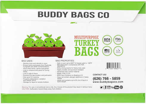 Turkey Oven Bags for Roasting – 10-Pack Heavy-Duty, Oven-Safe Cooking Bags (19" x 24.5") – BPA-Free, Heat-Resistant, Made in USA...