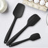 Silicone Spatula 3-piece Set, Ergonomic Handle High Heat-Resistant Spatulas, Non-stick Rubber Spatulas with Stainless Steel Core, Black...