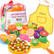 Kitchen Toys Fun Cutting Food Fruits Vegetables Toys Pretend Food Playset for Children Girls Boys Educational Early Age Basic Skills Development 4...
