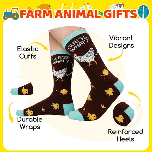 Funny Socks for Women - Novelty Cow LLama Chicken Animal Rooster Gifts for Teen Girls...