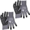 Klein Tools 60587 Work Gloves, Knit Dipped Cut Resistant ANSI A4 Nitrile Coated Gloves, HPPE Fabric, Touchscreen Capable, Small, 2-Pair...