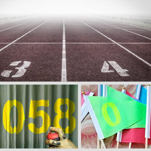 12 Inch Large Number Stencils Kit 0-9 Address Number Stencil Set Reusable Plastic Number Painting Templates Stencils for Address Number Mailbox Si...