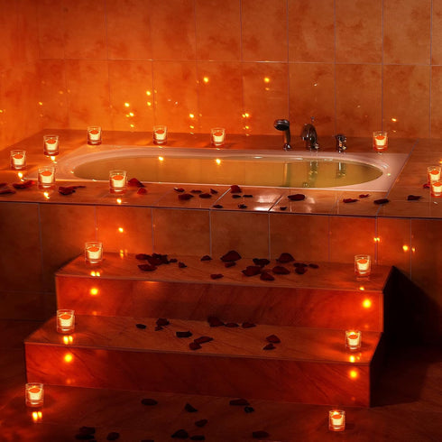 Nuanchu 20 Pcs Floating Candles Centerpieces for Wedding 1.5 Inch Small Unscented Floating Candles Decoration for Wedding Party Thanksgiving Hallo...