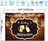 A Baby is Brewing Themed Photography Backdrop for Baby Shower Party Banner Decorations Vinyl Beer Bottle Rustic Wood Glitter Photo Background 5x3f...