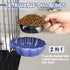 Fhiny Crate Dog Bowl, Removable Stainless Steel Pet Cage Bowl Hanging Food & Water Feeder Coop Cup for Cat, Puppy, Ferret, Birds, Guinea Pigs 2 Pa...