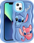 oqpa for iPhone 13 Case Cute Cartoon 3D Character Design Girly Cases for Girls Boys Women Teens Kawaii Unique Fun Cool Funny Silicone Soft Shockpr...