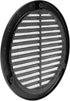 Vent Systems 6'' Inch Black Soffit Vent Cover - Pack of 5 - Round Air Vent Louver - Grille Cover - Built-in Insect Screen - HVAC Vents for Bathroo...