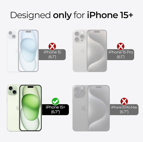 ArmorSuit Glass Screen Protector for iPhone 15 Plus + Camera Lens Protector 2+2 Pack, Tempered Glass Case Friendly (w/Alignment Tool)...